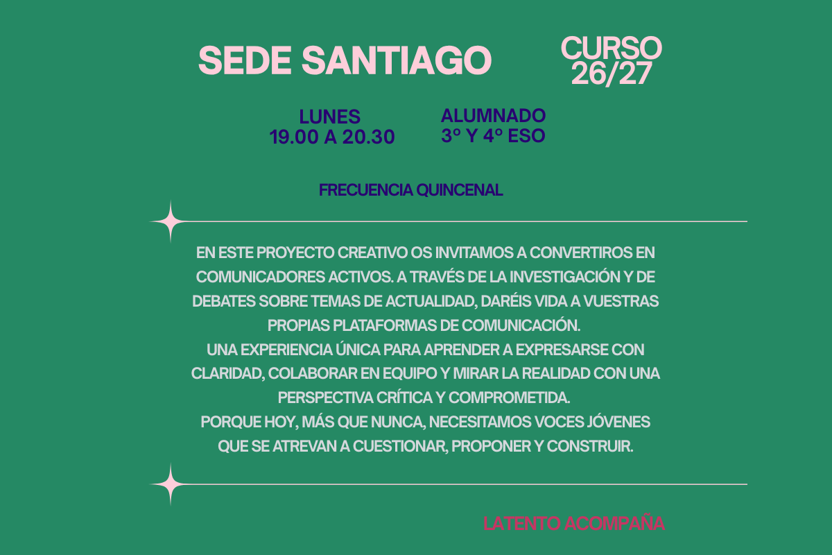 RESERVA TALLERES SANTIAGO CURSO 2026-2027 - Imagen 3